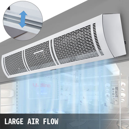 900mm Electric Air Curtain with Limit Switch, 3 Speeds, Energy-Saving Design