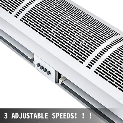1.2m Electric Air Curtain with Limit Switch, 3-Speed, 2204 CFM, 17 kg