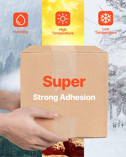 VEVOR Packing Tape 24 Rolls 65 Yards Heavy Duty Clear Packing Tapes 2.7 Mil