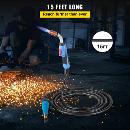 250 Amp MIG Welding Torch with 4.6m Cable and Ergonomic Handle