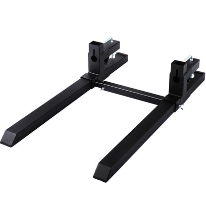 Heavy Duty Tractor Pallet Forks with Adjustable Stabilizer, 1814 kg Capacity