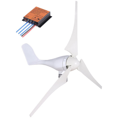 400W Wind Turbine Generator with Controller, 12V DC, 1.2m Rotor Diameter