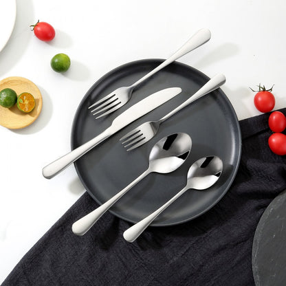 VEVOR 30-Piece Silverware Set Stainless Steel Cutlery Flatware Utensils for 6