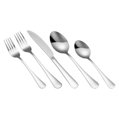 VEVOR 30-Piece Silverware Set Stainless Steel Cutlery Flatware Utensils for 6