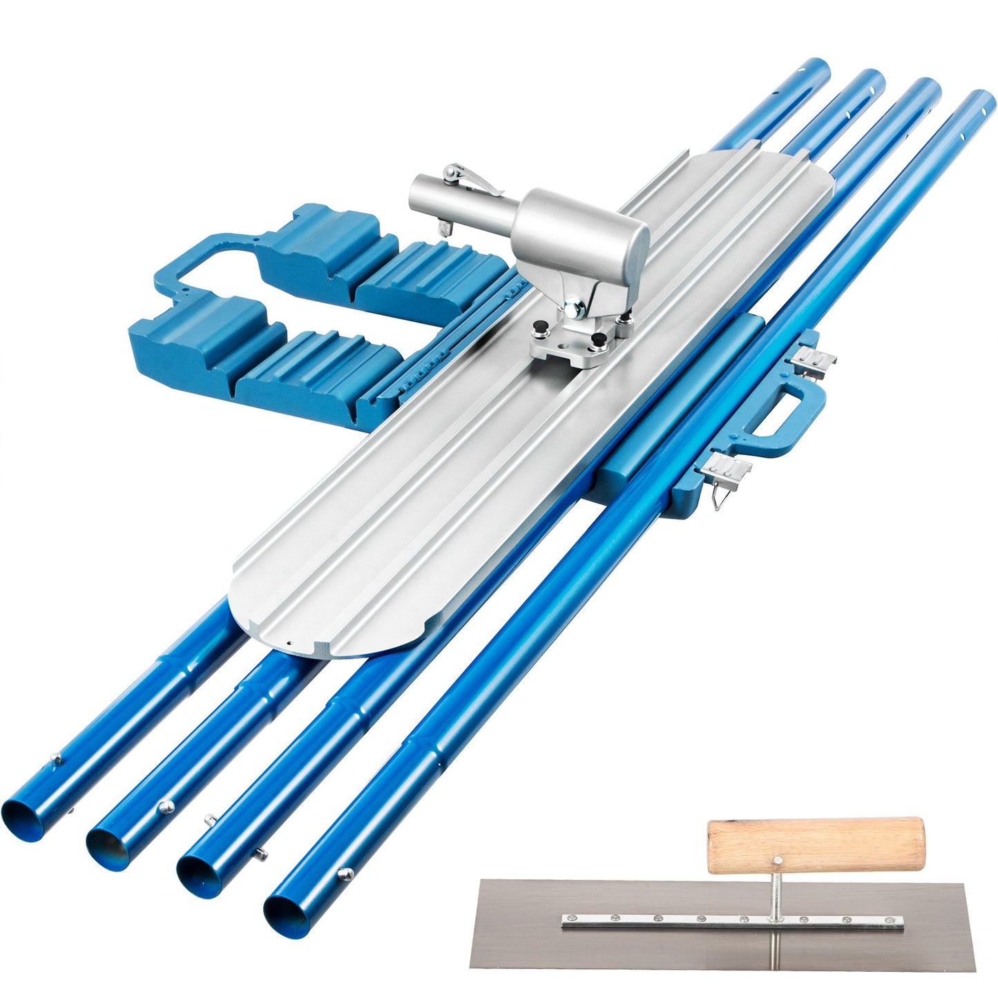 VEVOR Bull Float Magnesium Concrete Float 48 x 8" Round End Concrete Float Tool