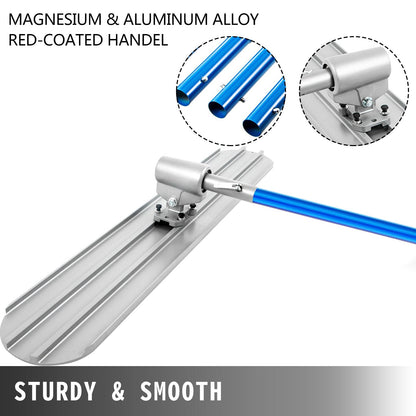 Magnesium Concrete Float Tool with Adjustable Bracket, 1.2m x 0.2m, 29kg