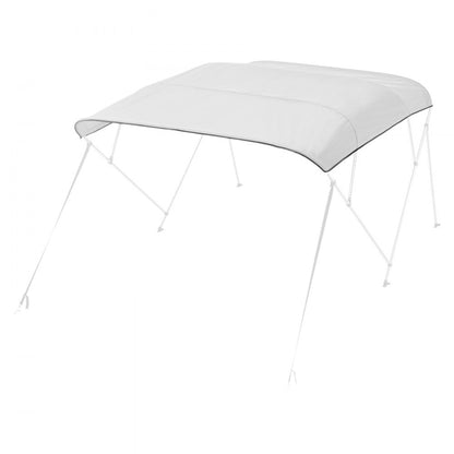 VEVOR 4 Bow Boat Bimini Tops 96"Lx(97"-103")W Awning Top Replacement Light Grey