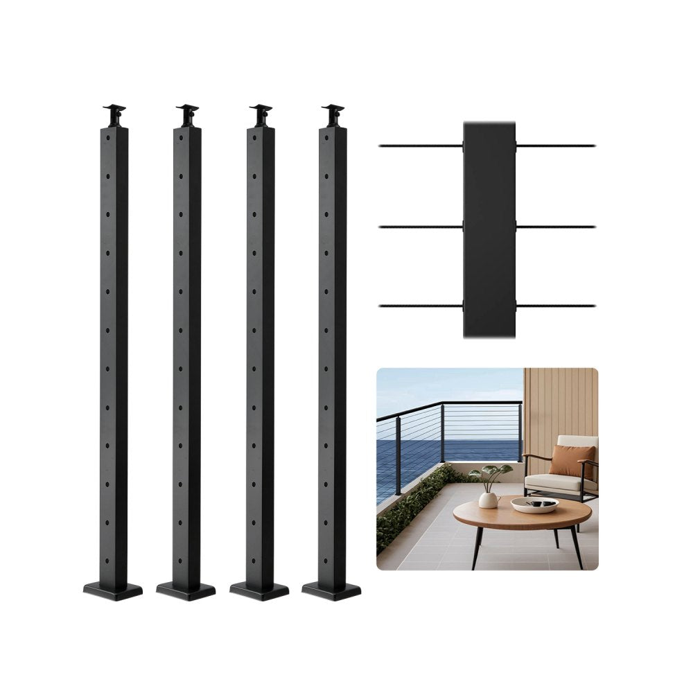Cable Railing Post 42x1x2 In Horizontal-Hole Post 4JZLGZXHS106REP67001V0