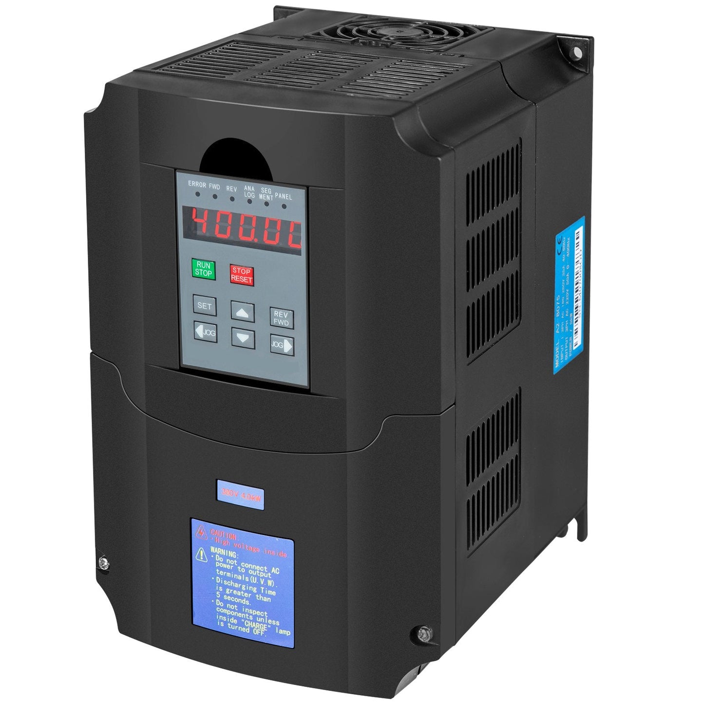 4KW 380V Variable Frequency Drive for Spindle Motor, 3-Phase, 5HP Control