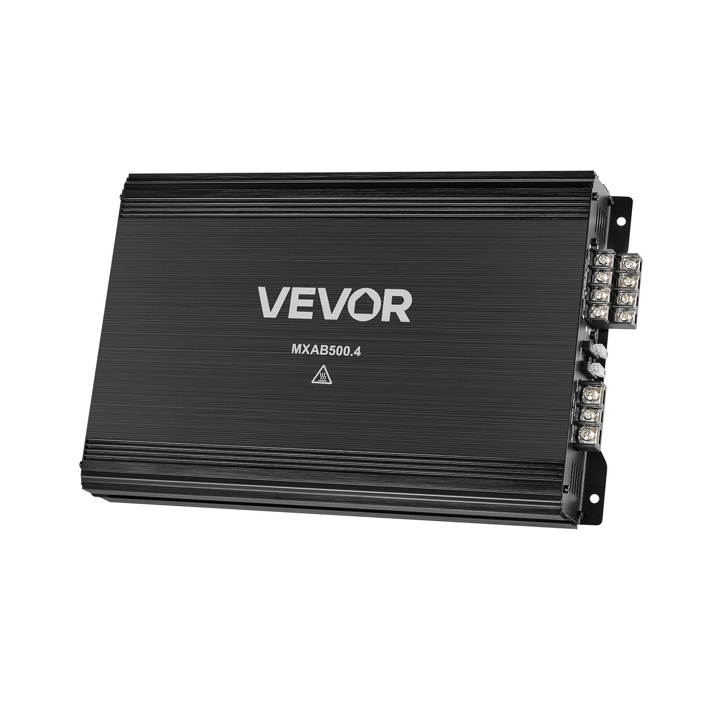 Car Audio Amplifier, 4-Channel Bridgeable Car Amplifier, Multichannel Class AB Stereo Amp, Max. 4 x 250W at 4 Ohms / 4 x 500W at 2 Ohms, High Output, for SUVs, Pickups, and Off-Road Vehicles