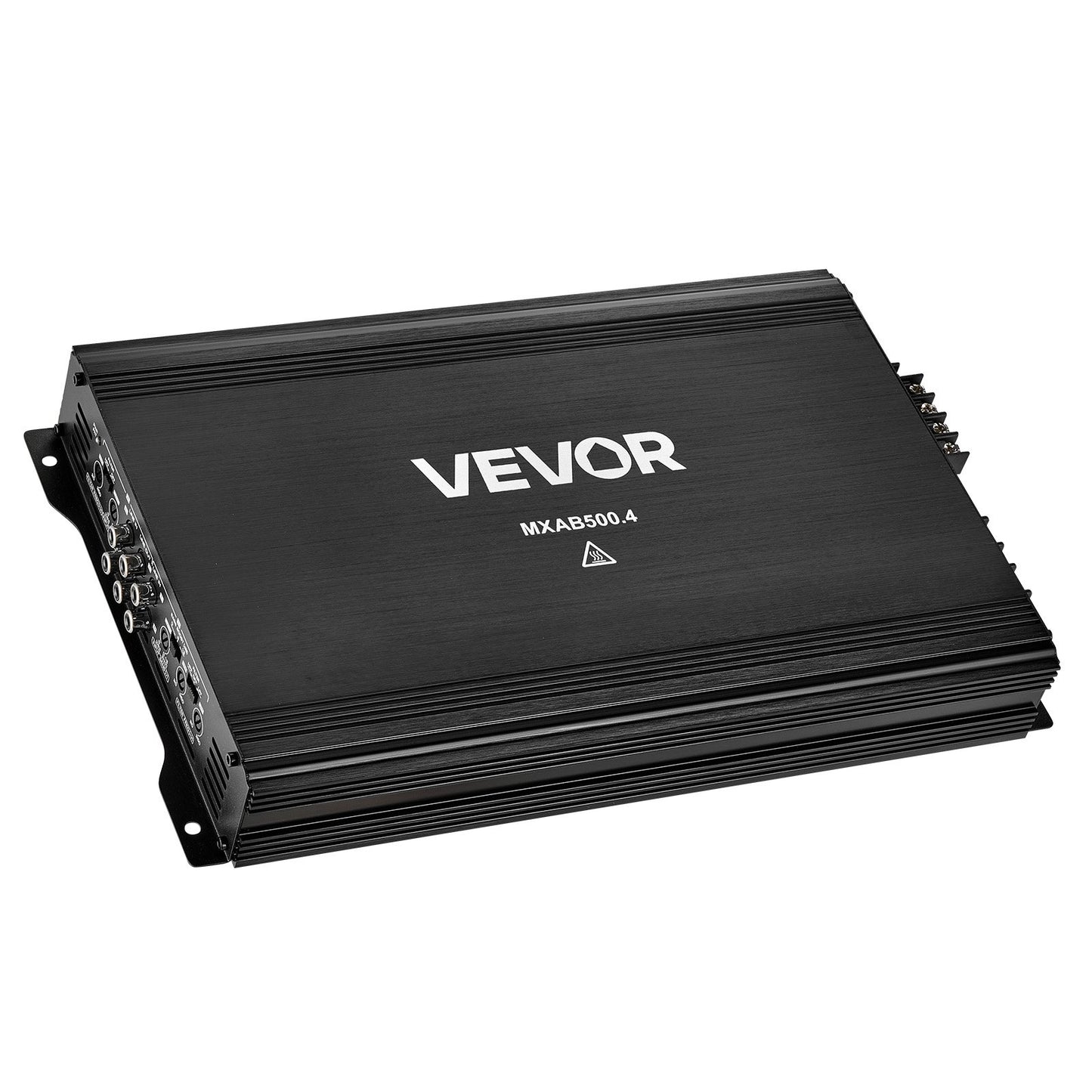Car Audio Amplifier, 4-Channel Bridgeable Car Amplifier, Multichannel Class AB Stereo Amp, Max. 4 x 250W at 4 Ohms / 4 x 500W at 2 Ohms, High Output, for SUVs, Pickups, and Off-Road Vehicles
