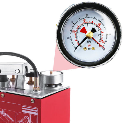 VEVOR Hydraulic Pressure Test Pump 50 Bar Hand Pressure Test Pump 726 PSI 3.2 Gallon