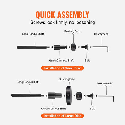 52-Piece Bushing Press Kit for Bearings & Seals, Disc Size 18 mm-74 mm