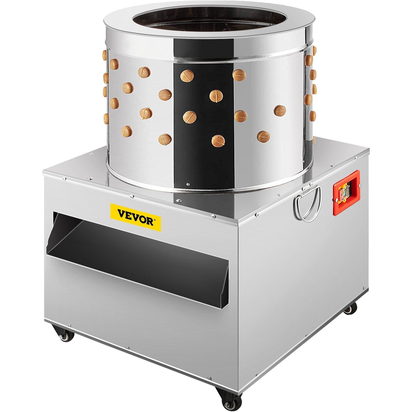 60cm Stainless Steel Poultry Plucker Machine, Efficient De-Feathering Tool