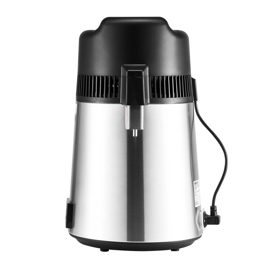 6L Water Distiller Home Countertop Purifier Machine 900W Stainless Steel