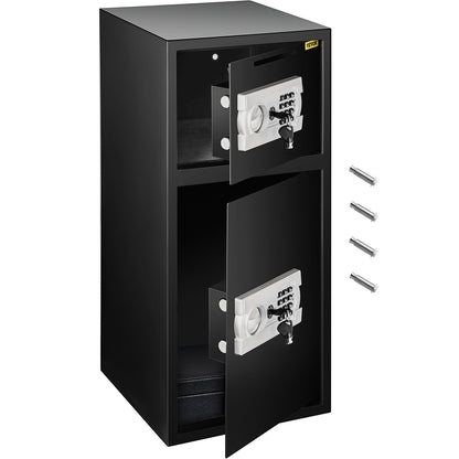 VEVOR Large Double Door Security Safe Box 2.6 Cubic Feet Steel Safe Box Strong Box