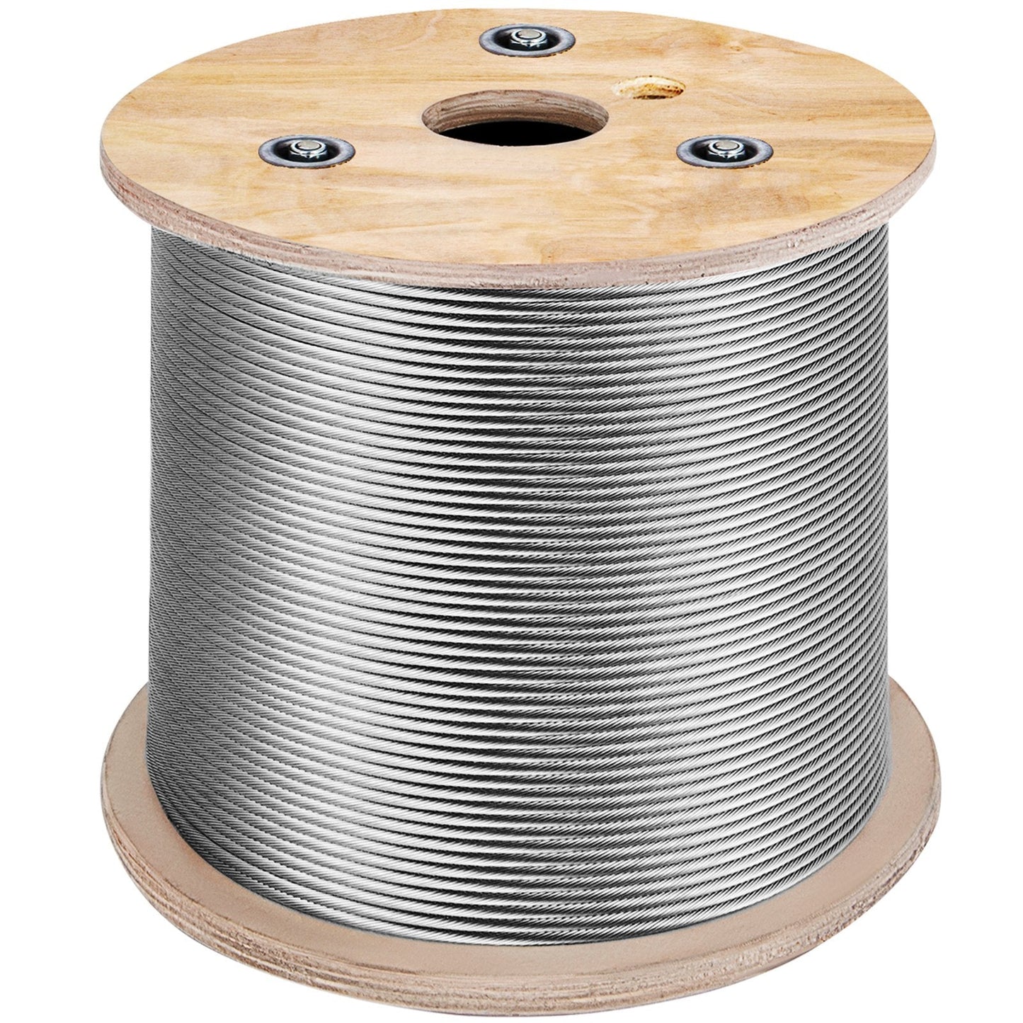 High-Strength 150m Stainless Steel Cable Reel, 4.76mm Diameter, 1678kg Breaking Strength