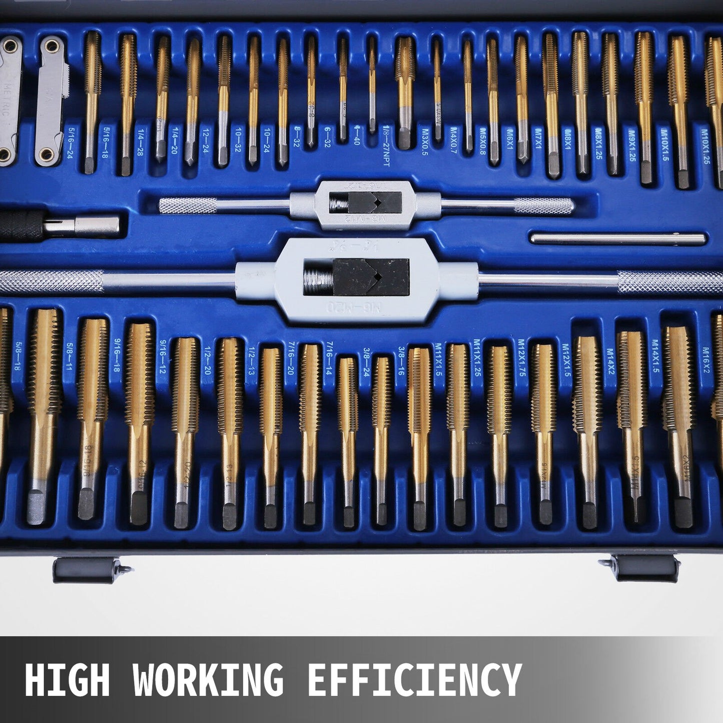 VEVOR 86PC Tap and Die set, Tap and Die Set Metric and Standard, Large Tap and Die