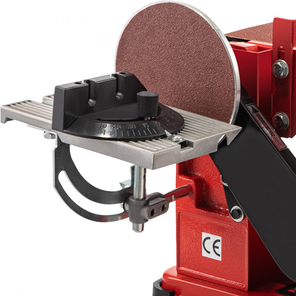 VEVOR Belt Sander 4" x 36", Disc Combo Sander 6",Electric Adjustable Bench Belt Sander 375W,Grinder Bench Sanding Machine With 4 Rubber Foot Pad