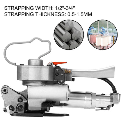 Pneumatic Strapping Tool A19, 0.5-0.8 Mpa, 3-in-1 Function, 3.8 kg, 0.5-0.75 m
