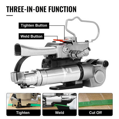 Pneumatic Strapping Tool A19, 0.5-0.8 Mpa, 3-in-1 Function, 3.8 kg, 0.5-0.75 m