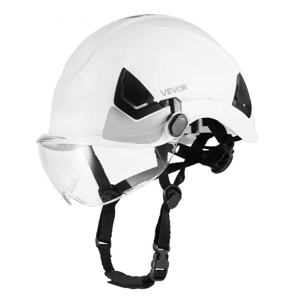 Industrial Safety Helmet with Visor & 6-Point Ratchet Suspension Hard Hat