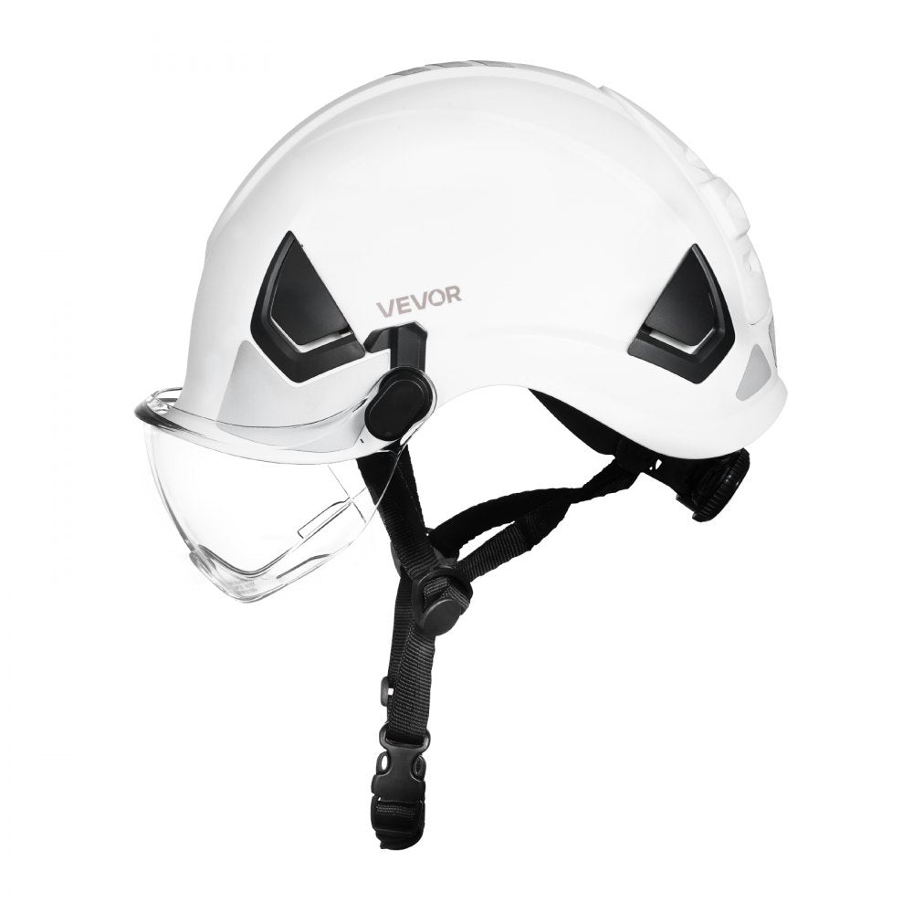 Industrial Safety Helmet with Visor & 6-Point Ratchet Suspension Hard Hat