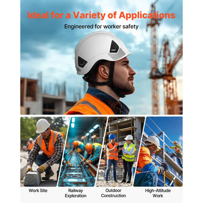 Construction Safety Helmet ANSI/ISEA Z89.1 Approved ABS Safety Hard hat