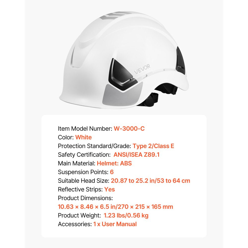 Construction Safety Helmet ANSI/ISEA Z89.1 Approved ABS Safety Hard hat