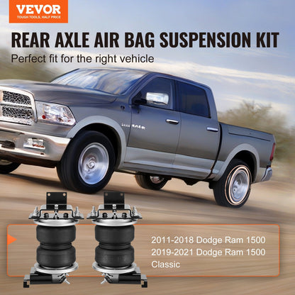 Air Springs Kit for Dodge Ram 1500 (2011-2021), 2.27T Load, No Drilling Needed