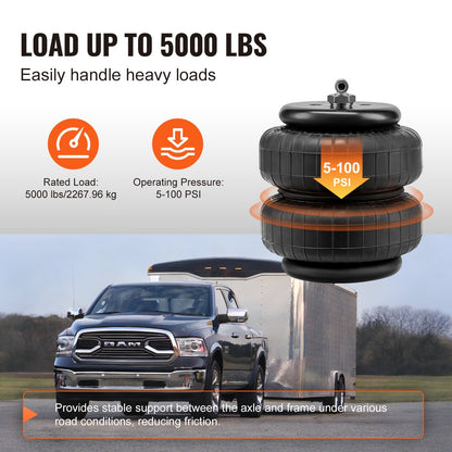 Air Springs Suspension Kit for Dodge Ram 2500/3500 4WD, 2.3 Metric Ton Load