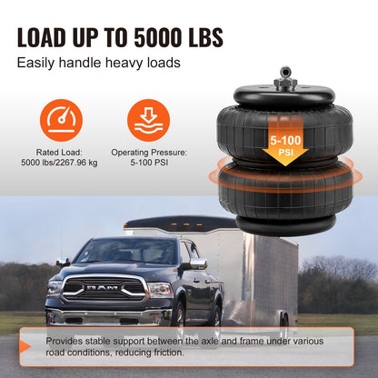 Ford F250/F350 Air Suspension Kit, 5-100 PSI, 2268 kg Load Capacity