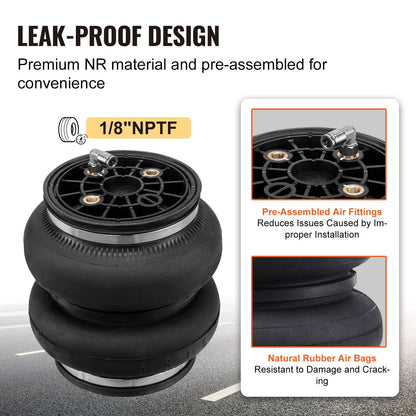 Air Springs Suspension Kit for 2011-2019 Chevy and GMC, 2267 kg Load Capacity