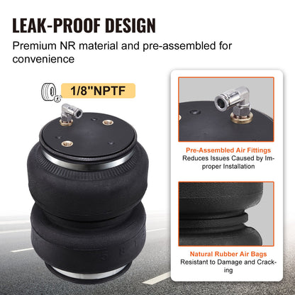VEVOR Air Bag Suspension Kit, Air Springs Suspension Bag Kit Compatible with 2014-2023