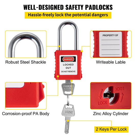 Comprehensive 42-Piece Electrical Lockout Tagout Kit for Safety Assurance