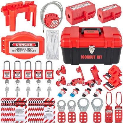 Comprehensive 42-Piece Electrical Lockout Tagout Kit for Safety Assurance