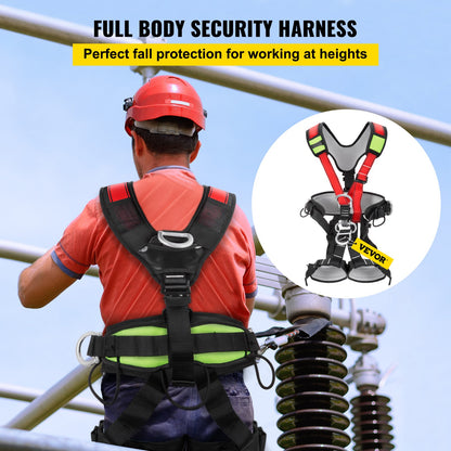 Vevor Safety Climbing Harness Rock Climbing Gear Rappelling Floor Escape Tower Climber