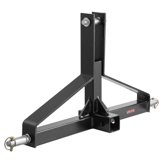 VEVOR 3 Point 2" Receiver Trailer Hitch Category 1 Tractor Quick Hitch Drawbar