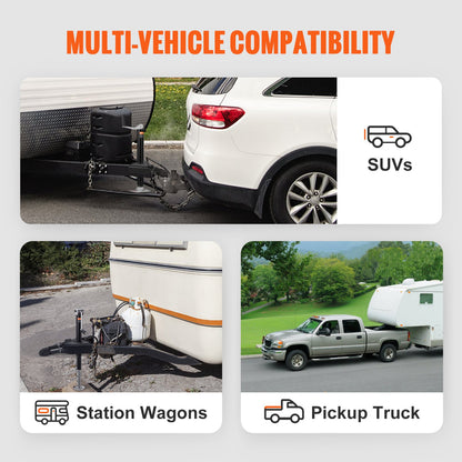 VEVOR A-Frame Trailer Coupler, Fits 2-Inch Hitch Ball Size, 7000 lbs Towing Capacity,