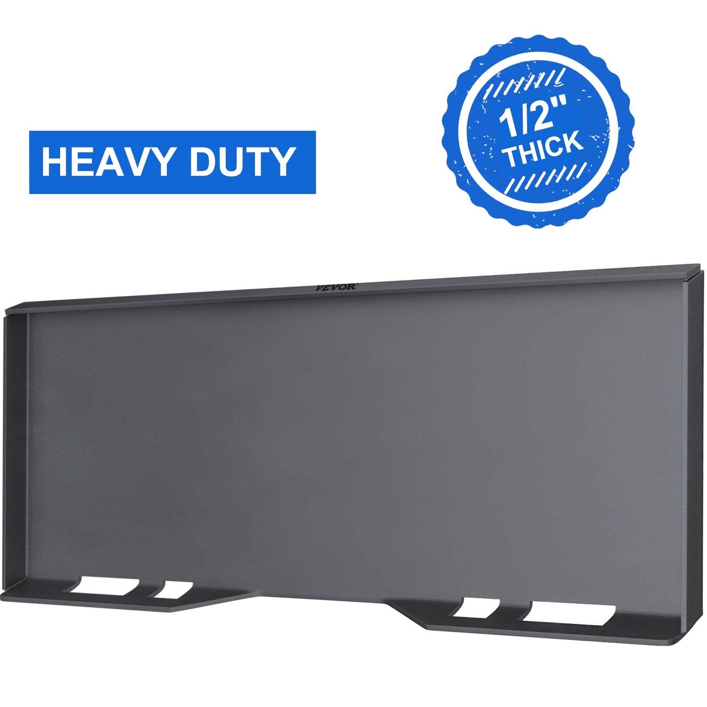 Universal Skid Steer Mount Plate, 12mm Steel, for Tractors, Easy Install