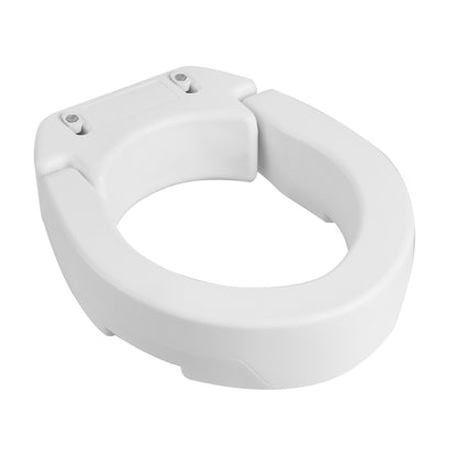 Raised Toilet Seat, 136.1 kg Load Capacity, 88.9 mm Lift Height, Commode Elevated Toilet Seat Riser with Enlarged Opening for Seniors, Elderly, Handicap, Disabled, and Adults, Fits Round Bowl