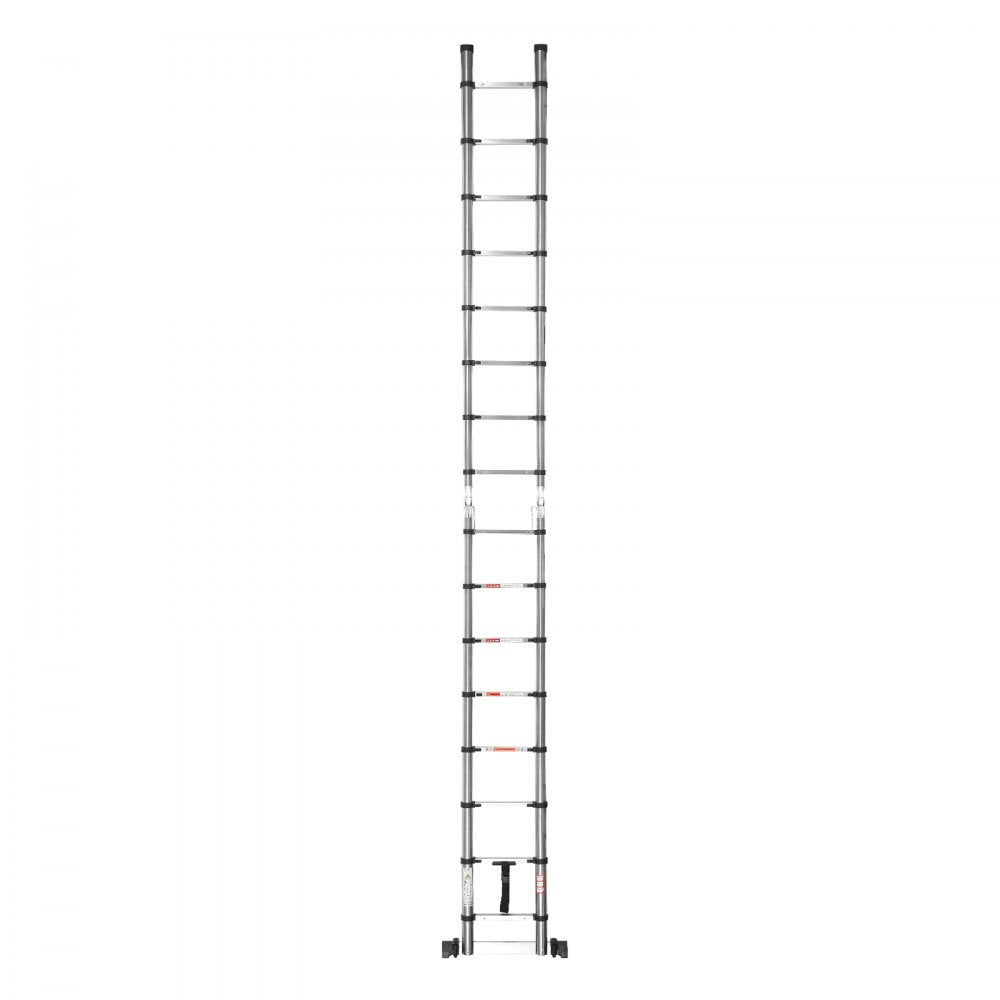 VEVOR Telescoping Ladder A-Frame Stainless Steel 4985 mm Extension Ladders