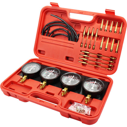 Precision Carburetor Synchronizer Kit with Gauges & Rubber Hose, 40 cm Plate