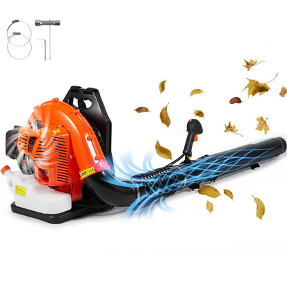 79CC Gas Backpack Leaf Blower, 930CFM, 295 km/h, 11.27 kg, 3L Fuel Capacity