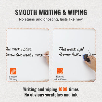 Magnetic Dry Erase Board 0.6m x 0.45m for Office with Accessories