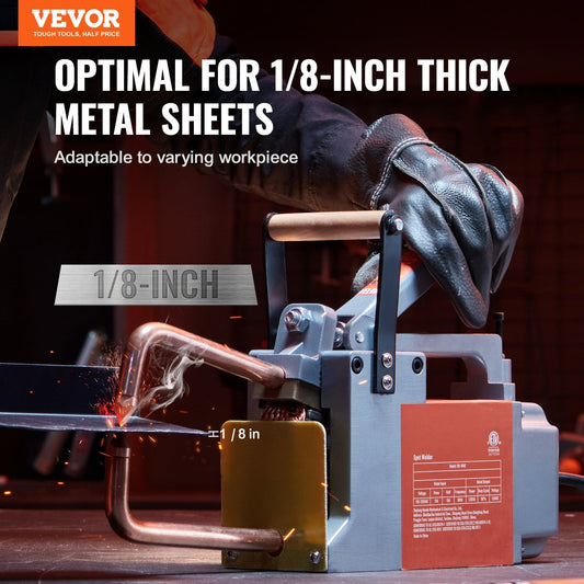 Portable Spot Welder, 0.32m Thick, 8KVA, for Steel & Aluminum Sheets, 12kg