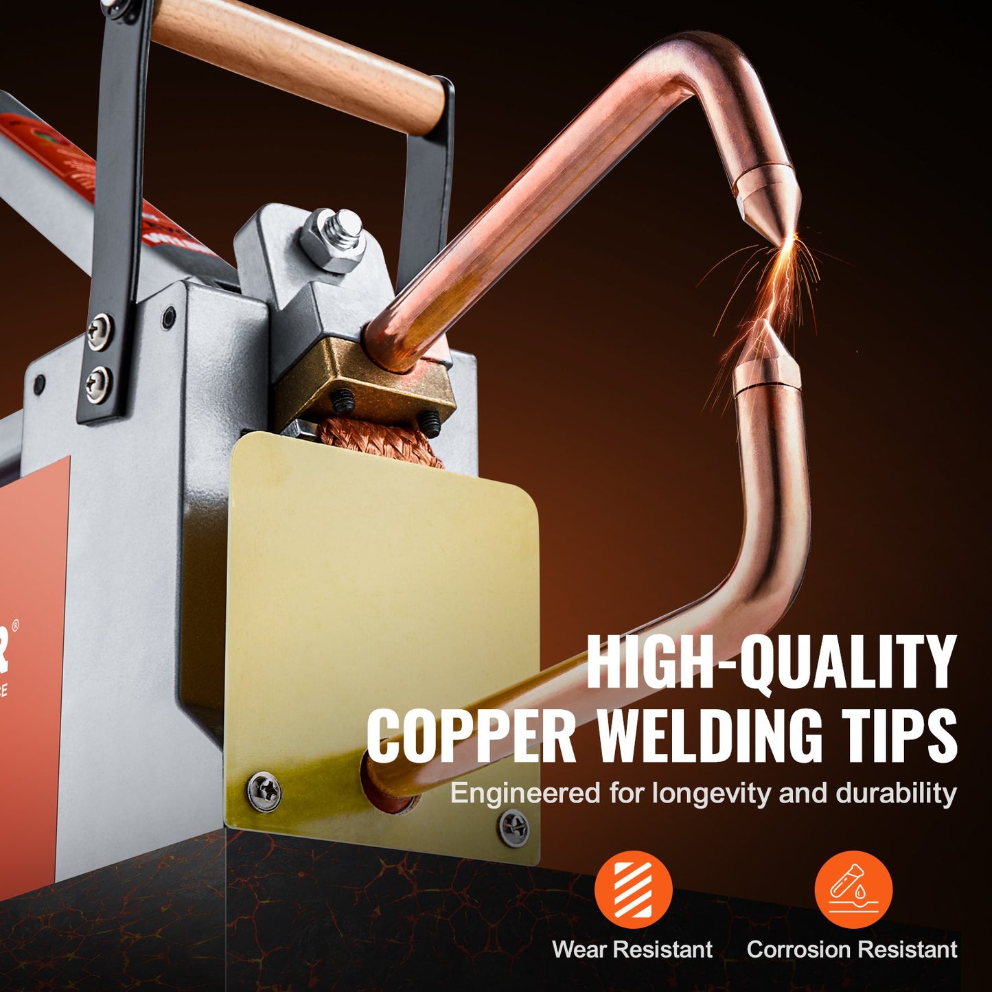 VEVOR Portable Spot Welder, 1/8-inch Thick Spot Welder Machine with 8KVA Input Capacity,