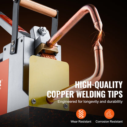 VEVOR Portable Spot Welder, 1/8-inch Thick Spot Welder Machine with 8KVA Input Capacity,