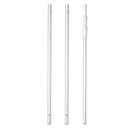 Swimming Pool Pole 1 to 4.6 mm Telescopic Aluminum Alloy Twist Locking