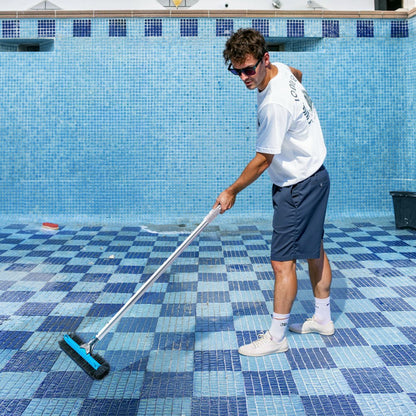 Pool Brush Head for Inground Above Ground Swimming Pool with Side Brushes